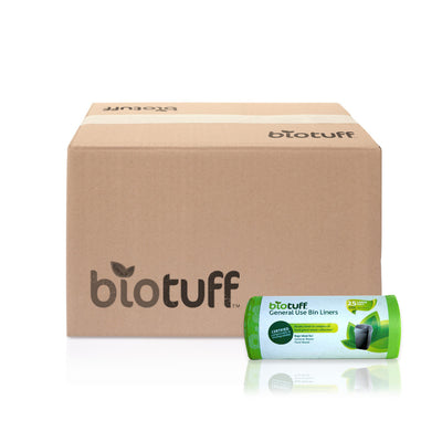 Box of Bio Tuff Need Wipes biodegradable bin liners